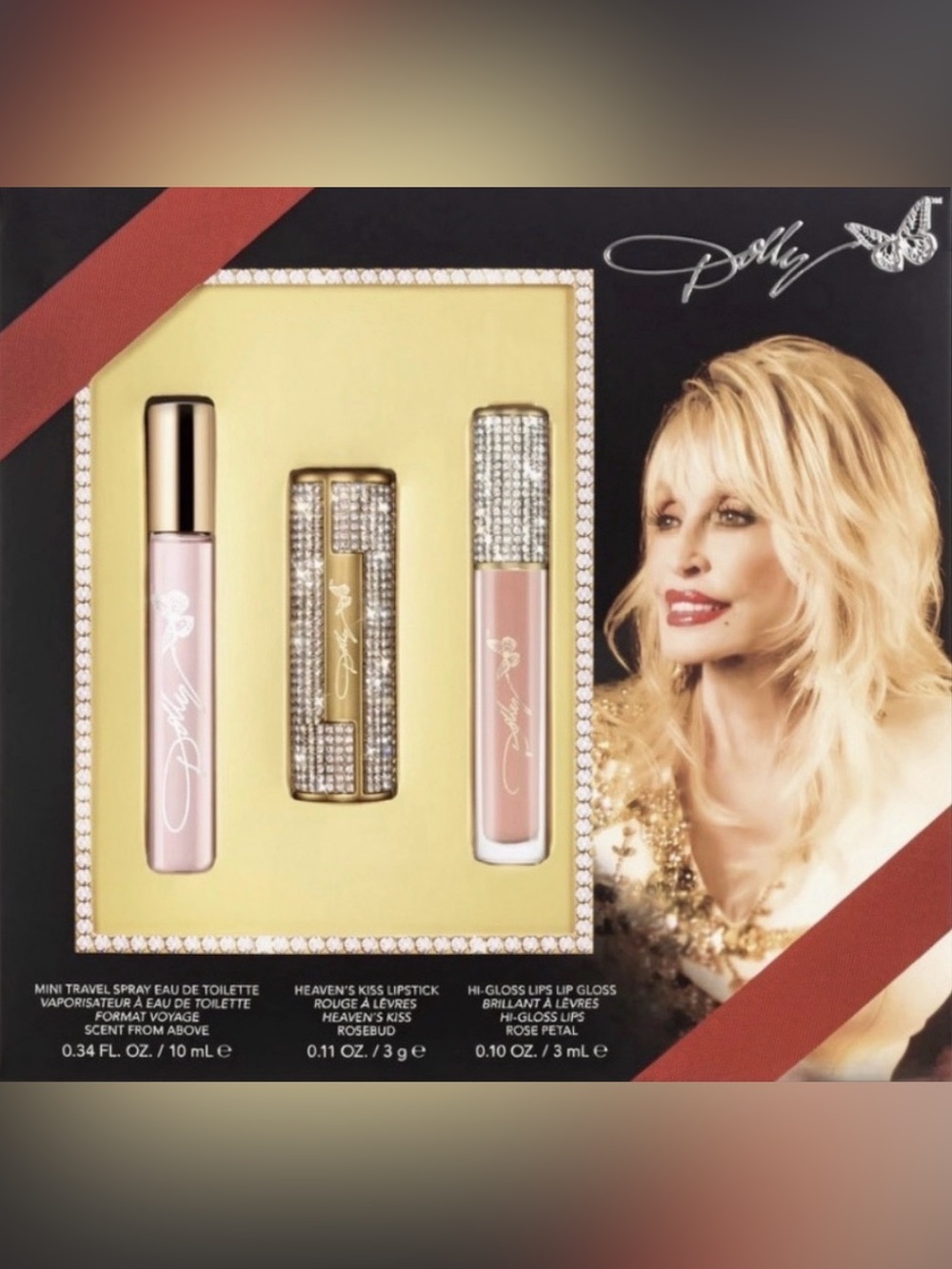 Bling & Glow Lip & Fragrance Bundle Dolly Parton Gift Set (QVC)